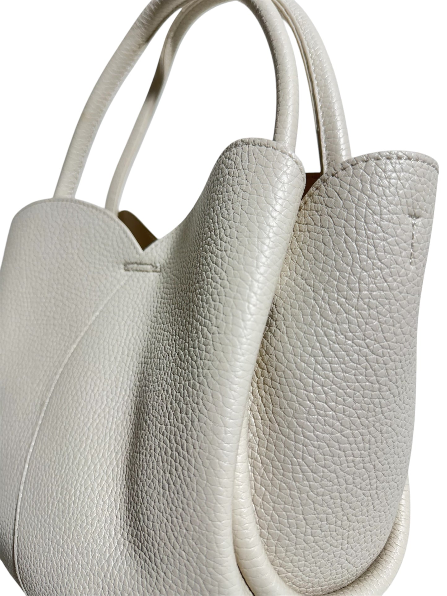 Bolso Flor Blanco Hueso