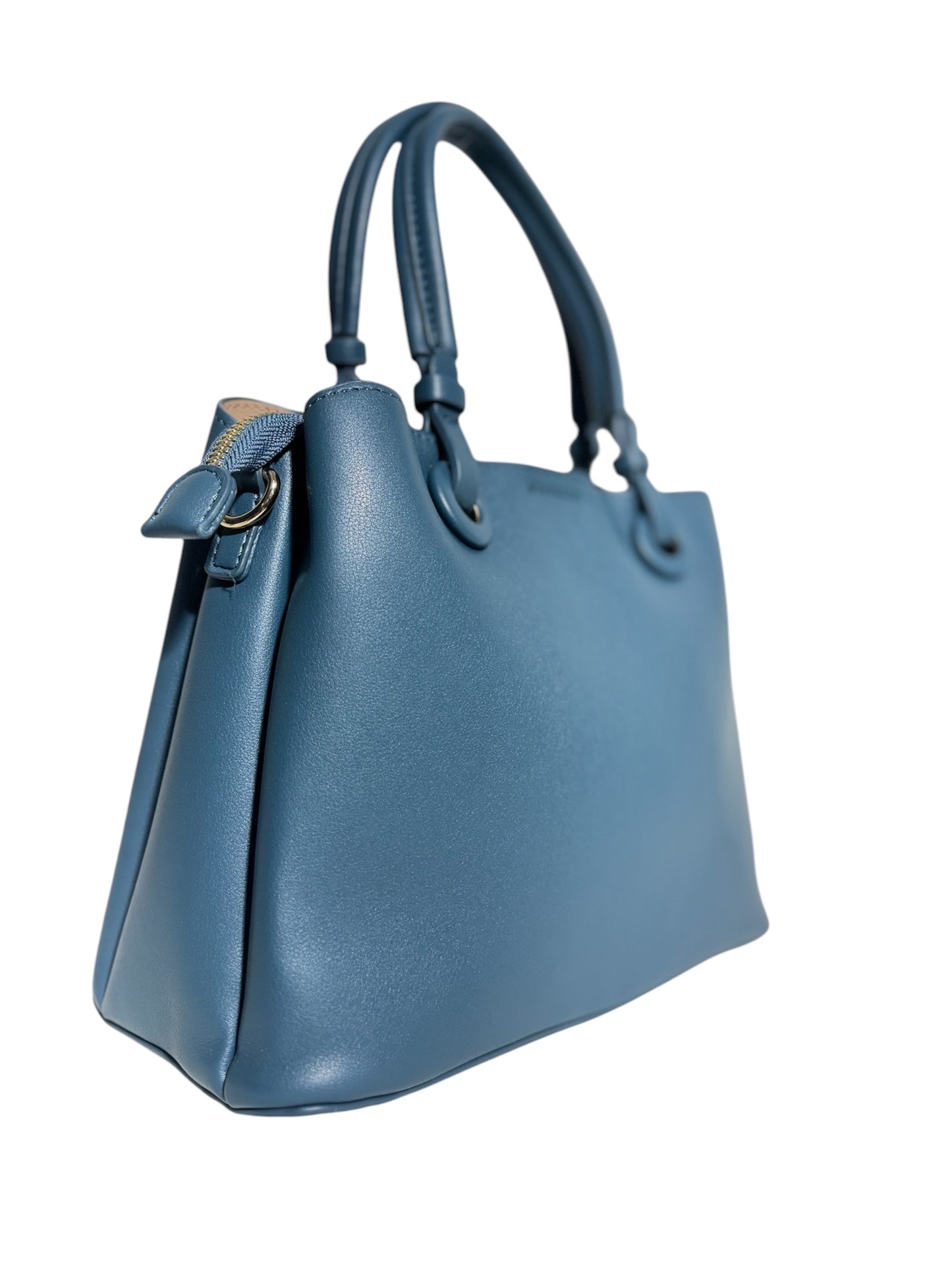 Bolso Azul Petróleo con Asas