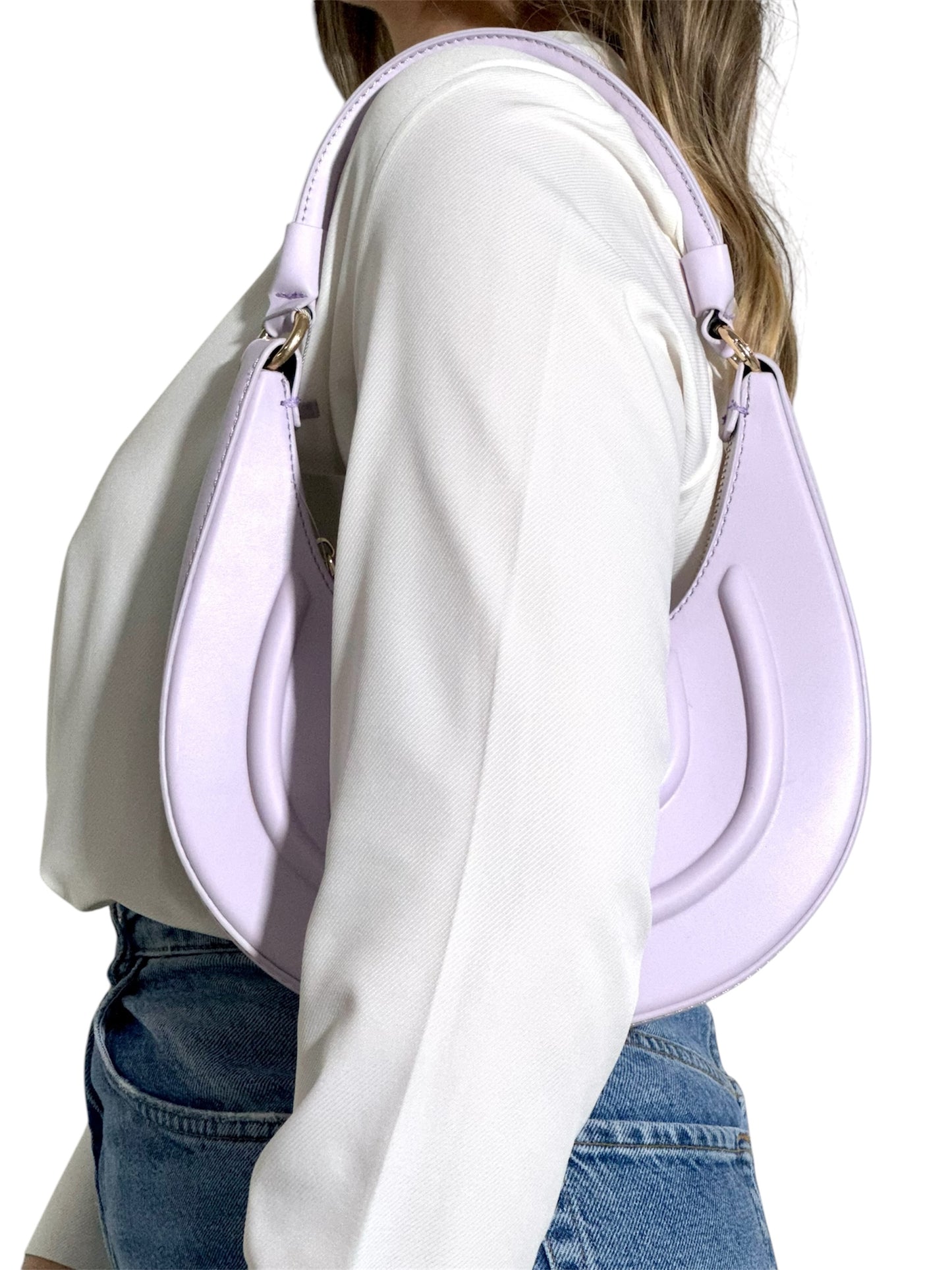 Bolso Media Luna Lila