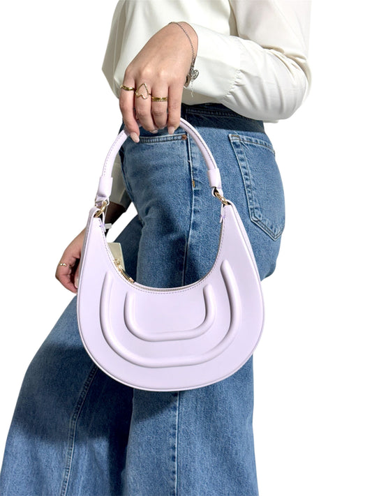 Bolso Media Luna Lila